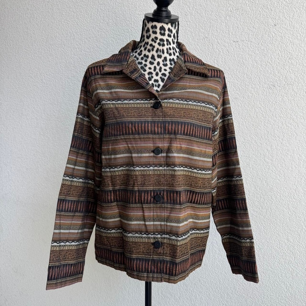White Stag multicolored striped jacket Womens Size S